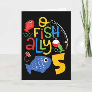 Tarjeta Decoraciones de cumpleaños para niños O-fish-ally 