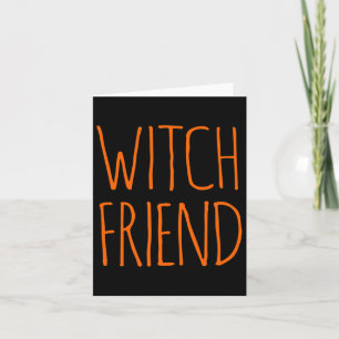 Tarjeta Decoraciones de Halloween Costume Witch Friend