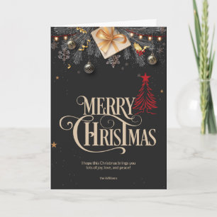 Tarjeta Decoraciones navideñas