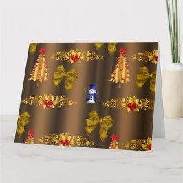 Tarjeta Decoraciones navideñas para los Navidades del bron