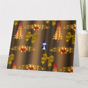 Tarjeta Decoraciones navideñas para los Navidades del bron