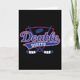 Tarjeta Decoraciones para cumpleaños número 10 Hockey Depo