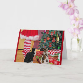 Tarjeta Decorando El Árbol