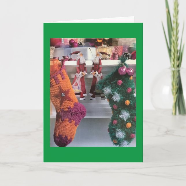TARJETA *DECORAR TU MANTEL* NAVIDADES ESTÁ AQUÍ (Anverso)