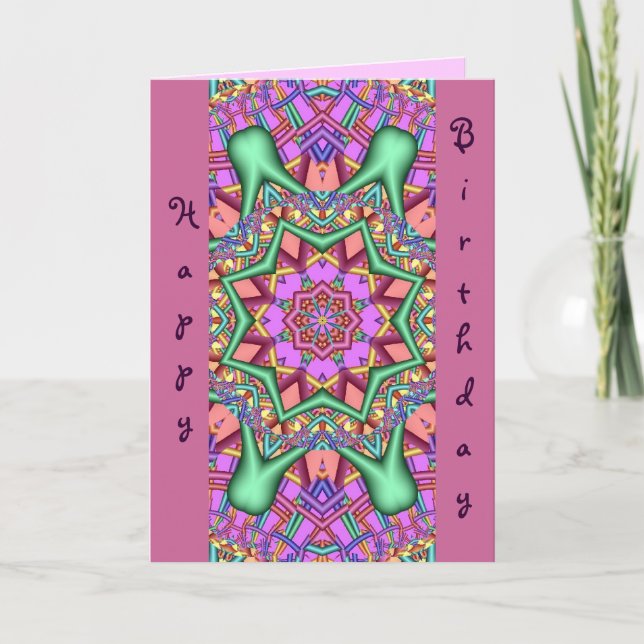 Tarjeta decorativa de cumpleaños para Ella (Anverso)