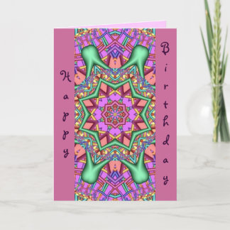 Tarjeta decorativa de cumpleaños para Ella