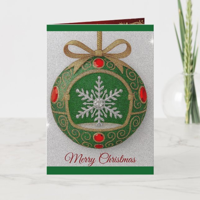 Tarjeta decorativa de Navidad (Anverso)
