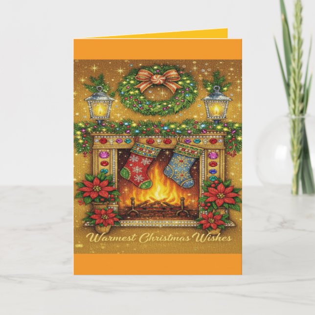Tarjeta decorativa de Navidad (Anverso)