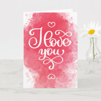 Tarjeta decorativa del día de San Valentín 'Te amo