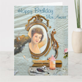 Tarjeta Decoupage Francais