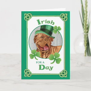 Tarjeta Dedo de Burdeos por el Día de San Patricio