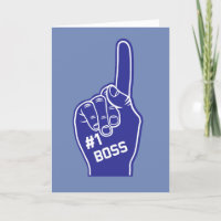 Dedo de Espuma Jefe Número Uno