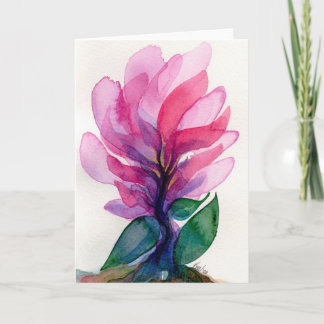 Tarjeta Dedos Notecard de la flor