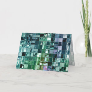 Tarjeta Deep Sea Liquid Mosaic Tile Art