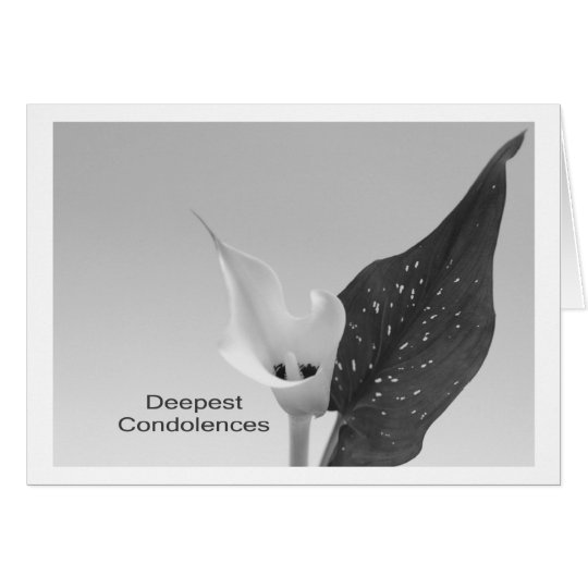Tarjeta Deepest Condolences