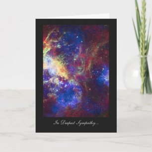 Tarjeta Deepest Sympathy, Bereaved, Tarantula Nebula Stars