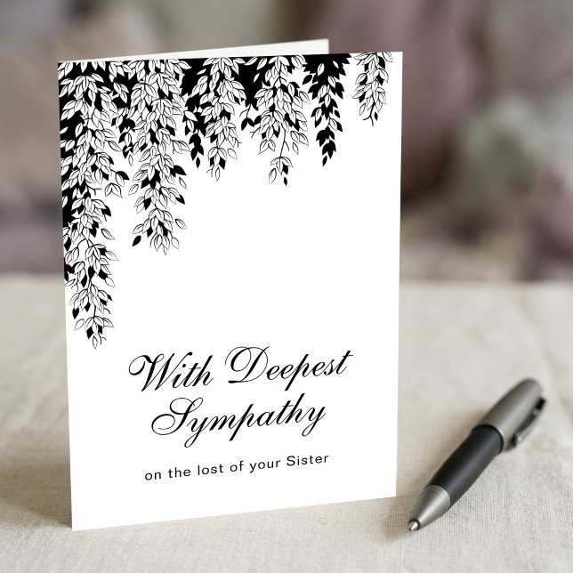 Tarjeta Deepest Sympathy Silver Birch Tree Branch  (Subido por el creador)