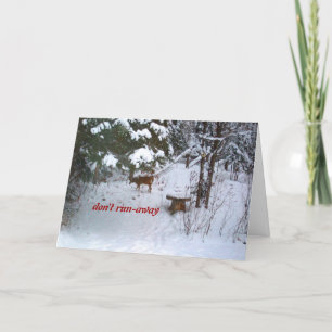 Tarjeta Deer Birthday-Funny