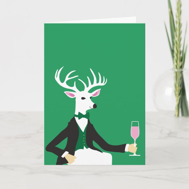 Tarjeta Deer Cheers (Anverso)