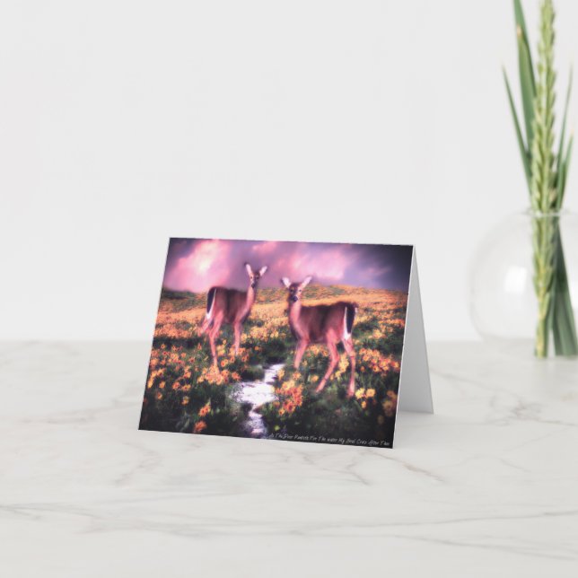 Tarjeta Deer Design Notecard (Anverso)