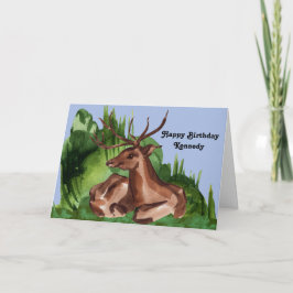 Tarjeta Deer en estado salvaje para deportistas