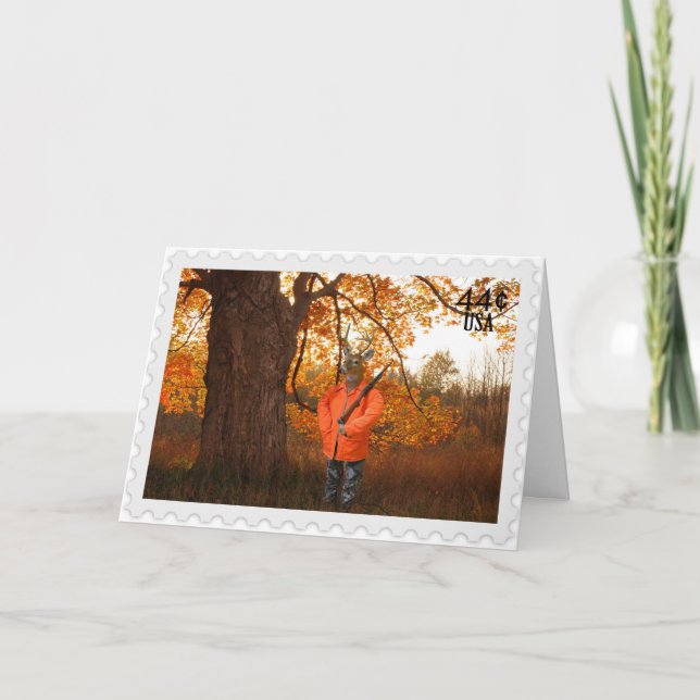 Tarjeta Deer Hunter por cumpleaños (Anverso)