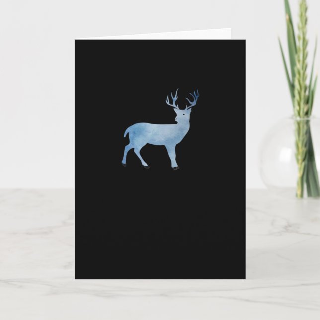 Tarjeta Deer Modern Artistic Design (Anverso)