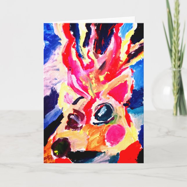 Tarjeta Deer winter joy (Anverso)