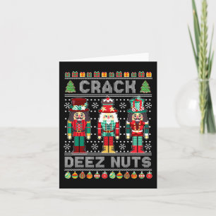 Tarjeta Deez Nutcracker Navidades feos navideños
