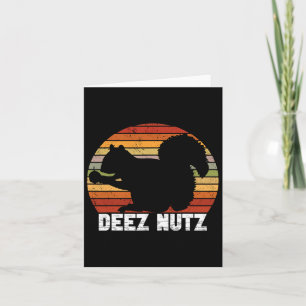 Tarjeta Deez Nutz Cascanueces Ardilla Gopher Chipmunk Dees