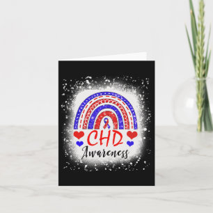 Tarjeta Defecto Congénito Del Corazón Chd Con Bleached De