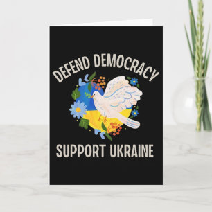 Tarjeta Defender la democracia apoyar a Ucrania