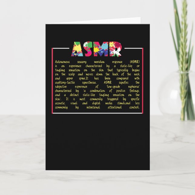 Tarjeta Definición ASMR (Anverso)