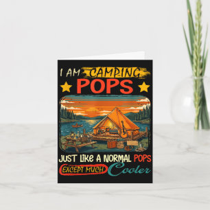 Tarjeta Definición de camping pops mucho más cool día del 