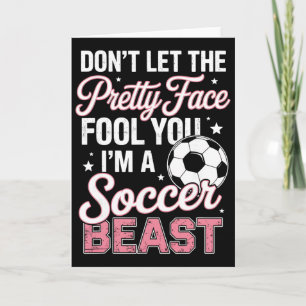 Tarjeta Definición de Chica de Fútbol