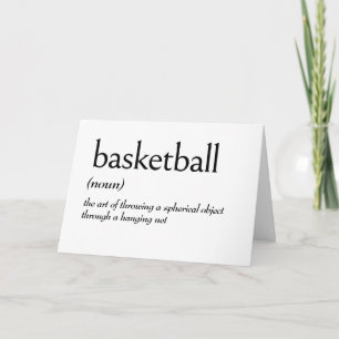 Tarjeta Definición De Diccionario Para BASKETBALL