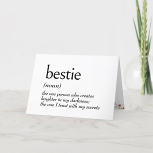 Tarjeta Definición De Diccionario Para El Cumpleaños De BE