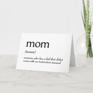 Tarjeta Definición de diccionario para MOM