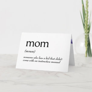 Tarjeta Definición de diccionario para MOM