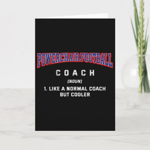 Tarjeta Definición de Entrenador de Fútbol con Silla de Ru