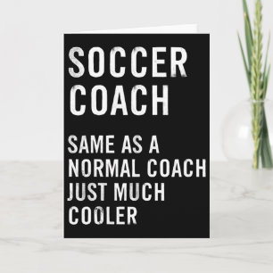 Tarjeta Definición de Entrenador de Fútbol Divertida