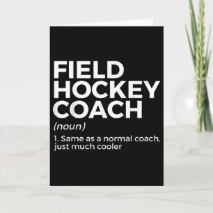 Tarjeta Definición de Entrenador de Hockey sobre Césped _1