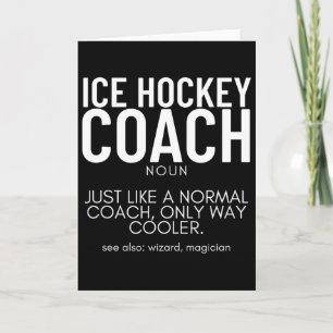Tarjeta Definición de Entrenador de Hockey sobre Hielo Org