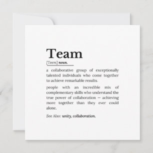 Tarjeta Definición de equipo – El poder de la colaboración