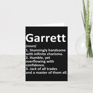 Tarjeta Definición de Garrett Nombre Personalizado Diverti
