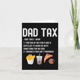 Tarjeta Definición de impuestos Famosos Padres Día Papi Hu