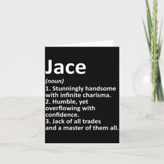 Tarjeta Definición de Jace Nombre Personalizado Cumpleaños