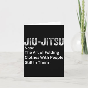 Tarjeta Definición de Jiu-Jitsu Divertido BJJ Jiu Jitsu Br