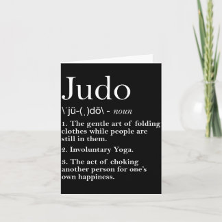 Tarjeta Definición de Judo Ropa Infantil Masculina Judoka