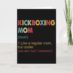 Tarjeta Definición de mamá de kickboxing mujeres arte marc